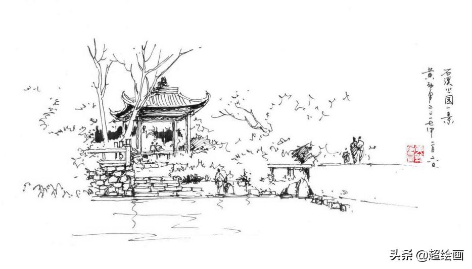 十大顶级钢笔画速写,钢笔速写100幅图片