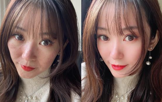 女生美颜p图前后对比,男生美颜前后对比变女生