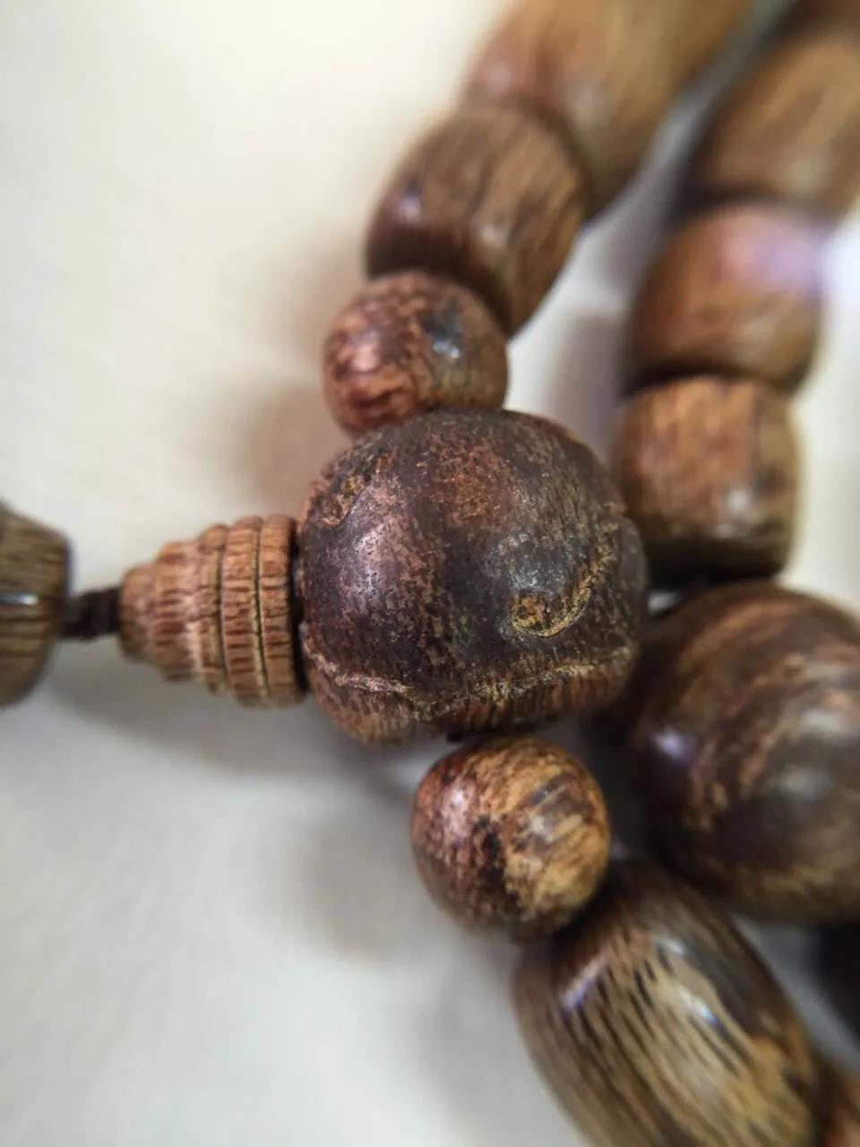 富森红土黄油桶形念珠