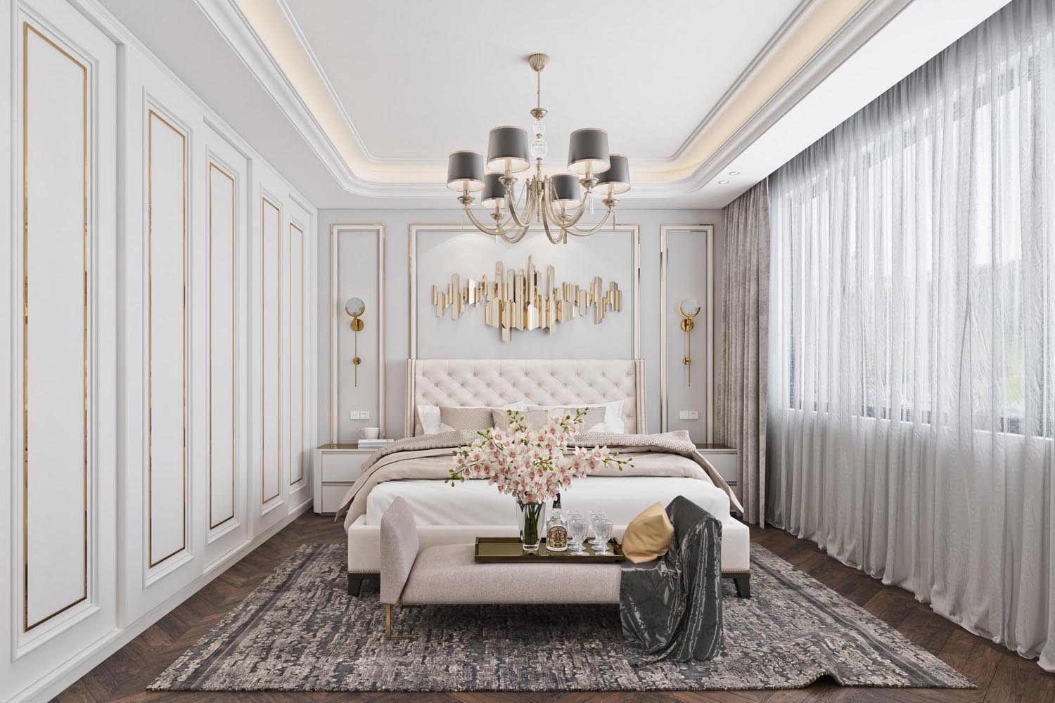 一百平极简轻奢风,99平米小三室轻奢风