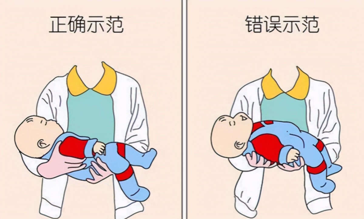 新生儿怎么抱才不会呛到,新生儿怎样抱会伤脊椎