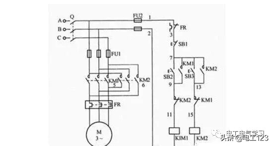 电机正反转控制线路原理,220v电机正反转原理