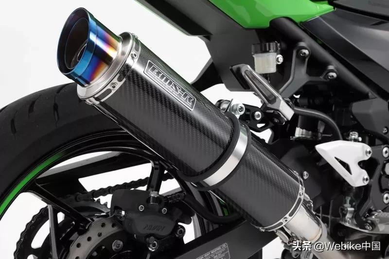 川崎ninja400原装排气管多少钱,川崎z400排气管为啥做得那么细