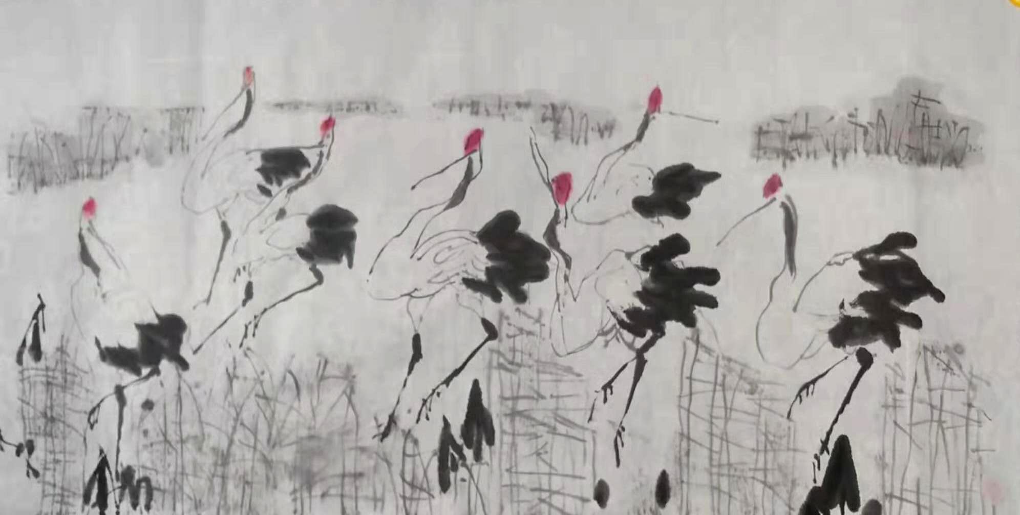 为探索东北历史的*句丽高**发源地而努力作画，作者：成秉羿