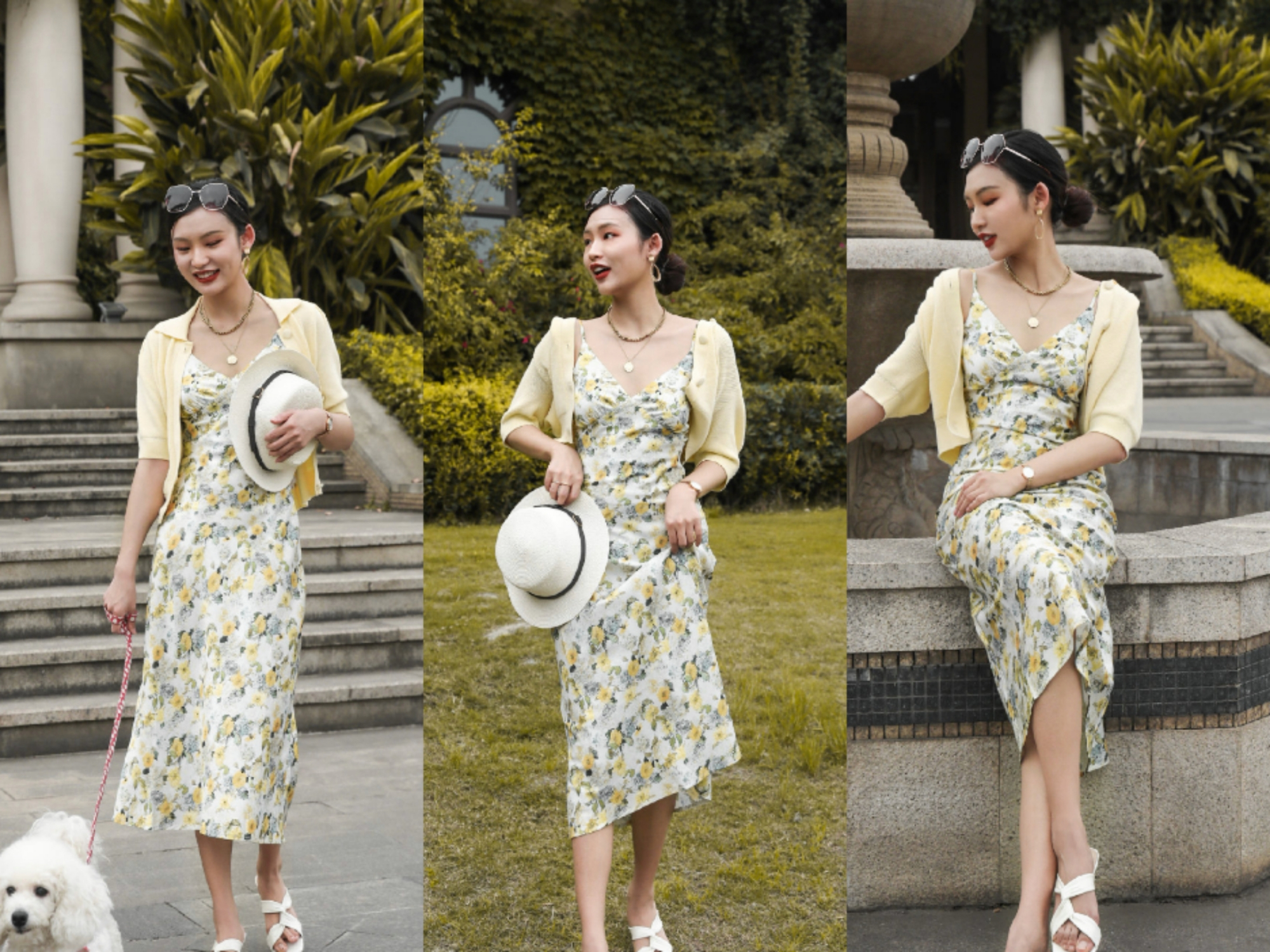 温柔碎花裙配什么项链,穿夏季碎花裙怎么搭配衣服