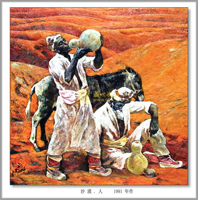 描绘新疆农村的油画,新疆油画风景作品