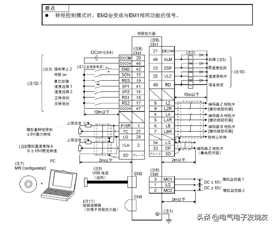 伺服驱动器速度控制如何接线,伺服驱动器三种控制模式