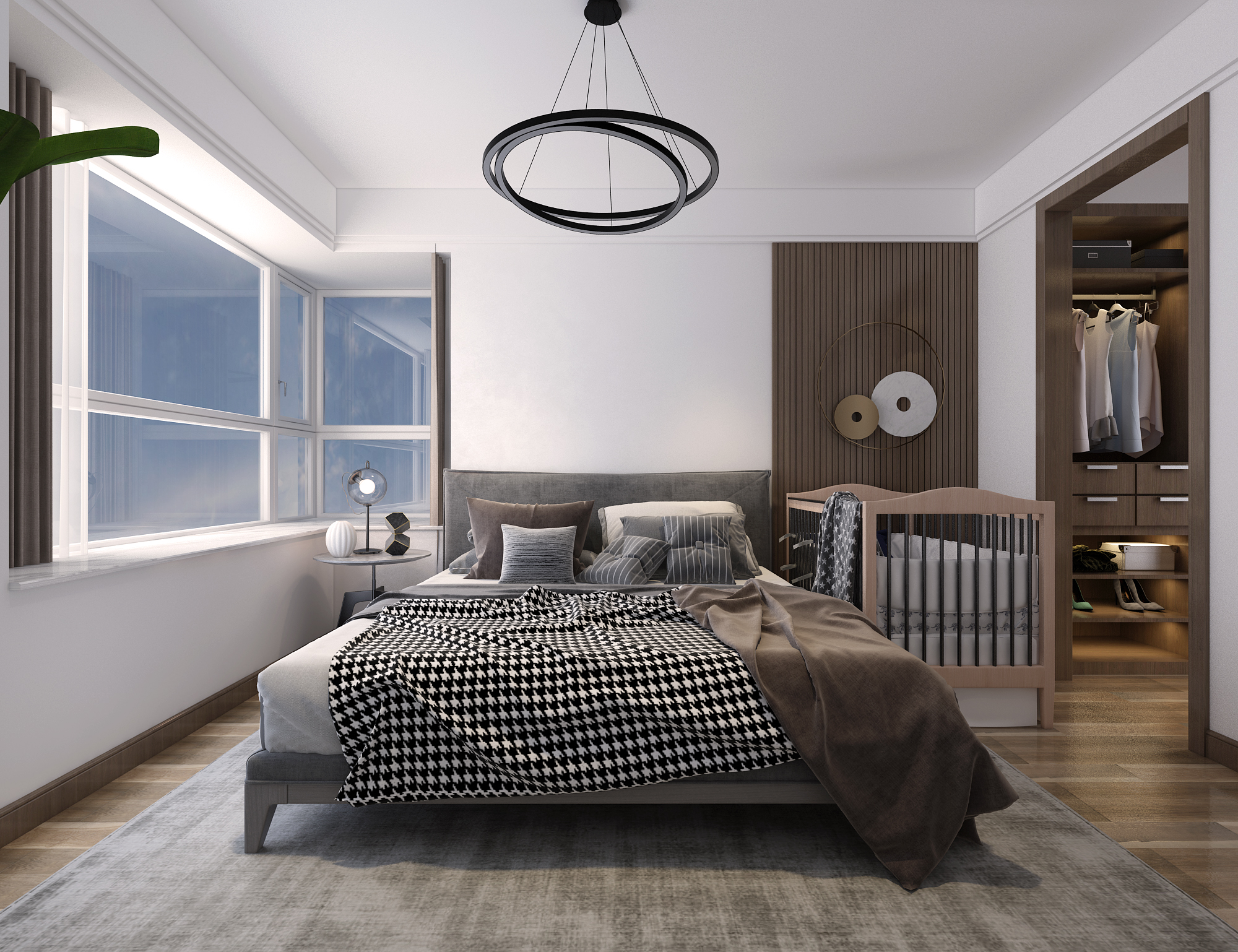 济南市万泰装饰历城区鲁能泰山七号120平现代轻奢风格案例