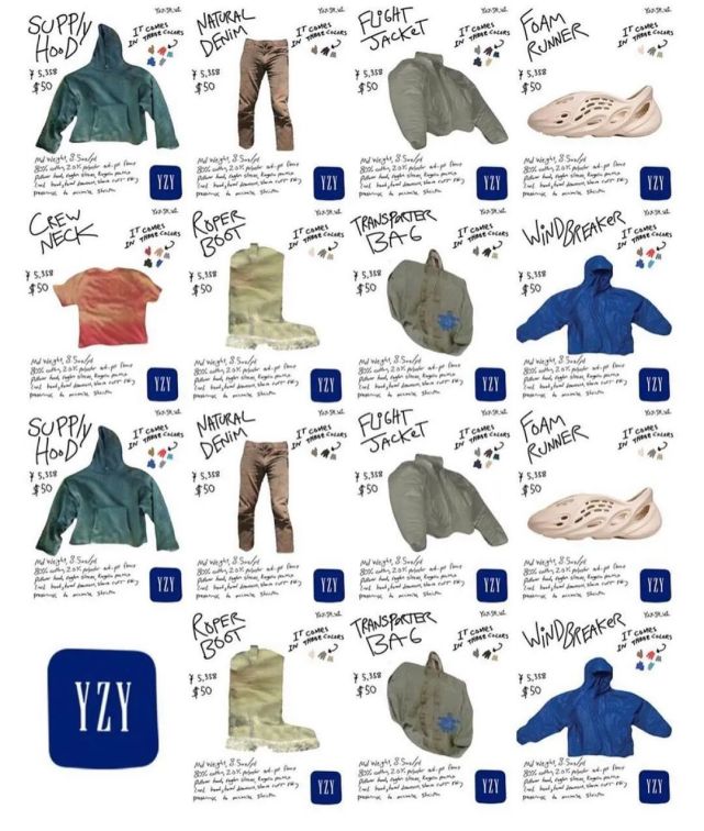 yeezygap联名在哪发售,yeezyxgapxbalenciaga三方联名款棉服