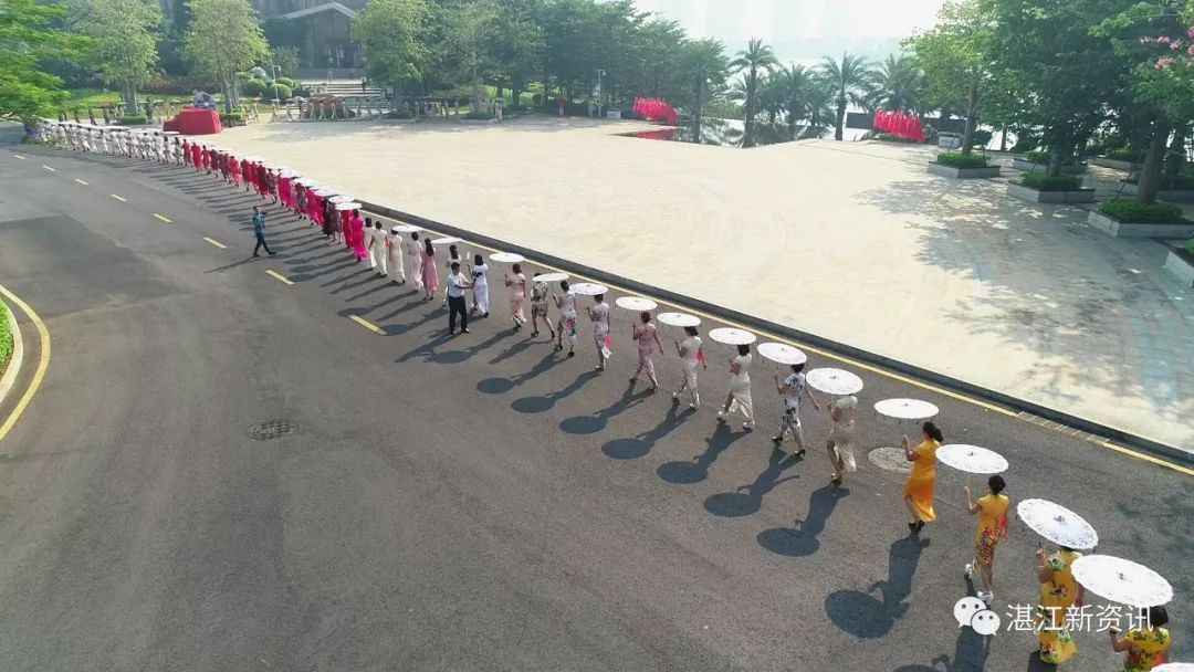 惊艳全国、破世界纪录!455名旗袍佳丽云集湛江遂溪玥珑湖