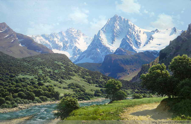 俄罗斯画家画油画海景风景,尤恩乌格罗油画风景作品