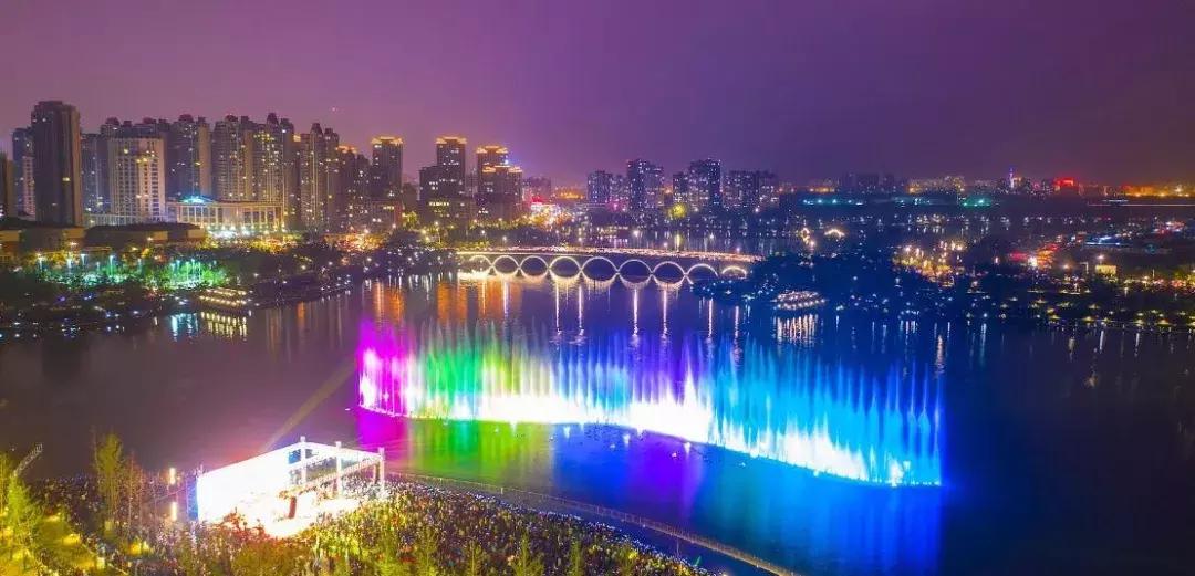 合肥步行街喷泉,合肥肥东抖音打卡网红地