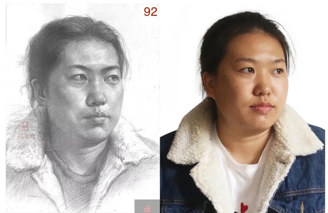 美术素描考试满级作品,素描人物高分卷四大特点