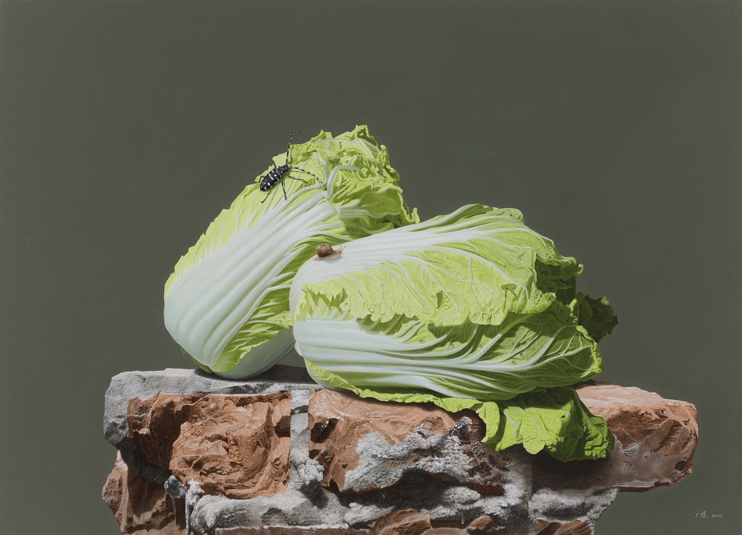 冷军画桃子图片大全,冷军画桃子放大5倍