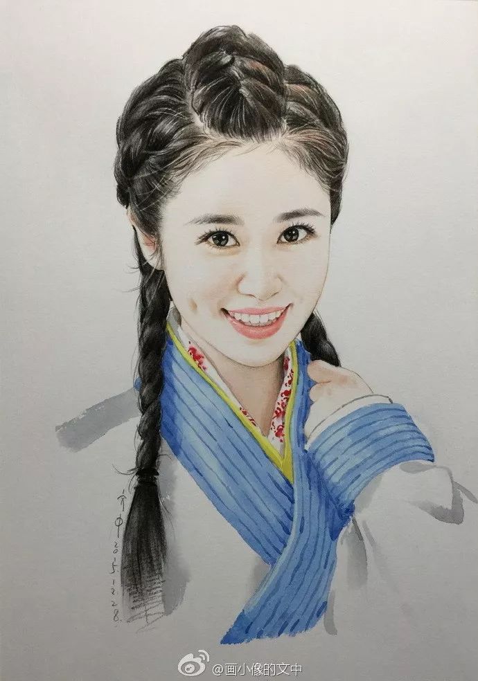 比起打印画，美院毕业的他，笔下这种彩铅水彩画才好看哭了~