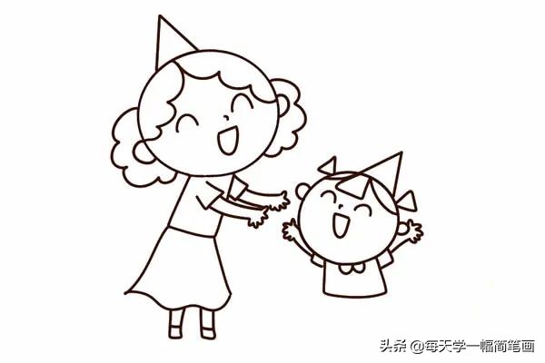 母亲节最简单的画法简笔画,最简单的母亲节简笔画