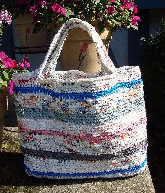 塑料袋手工编织视频,塑料袋编织篮子视频教程