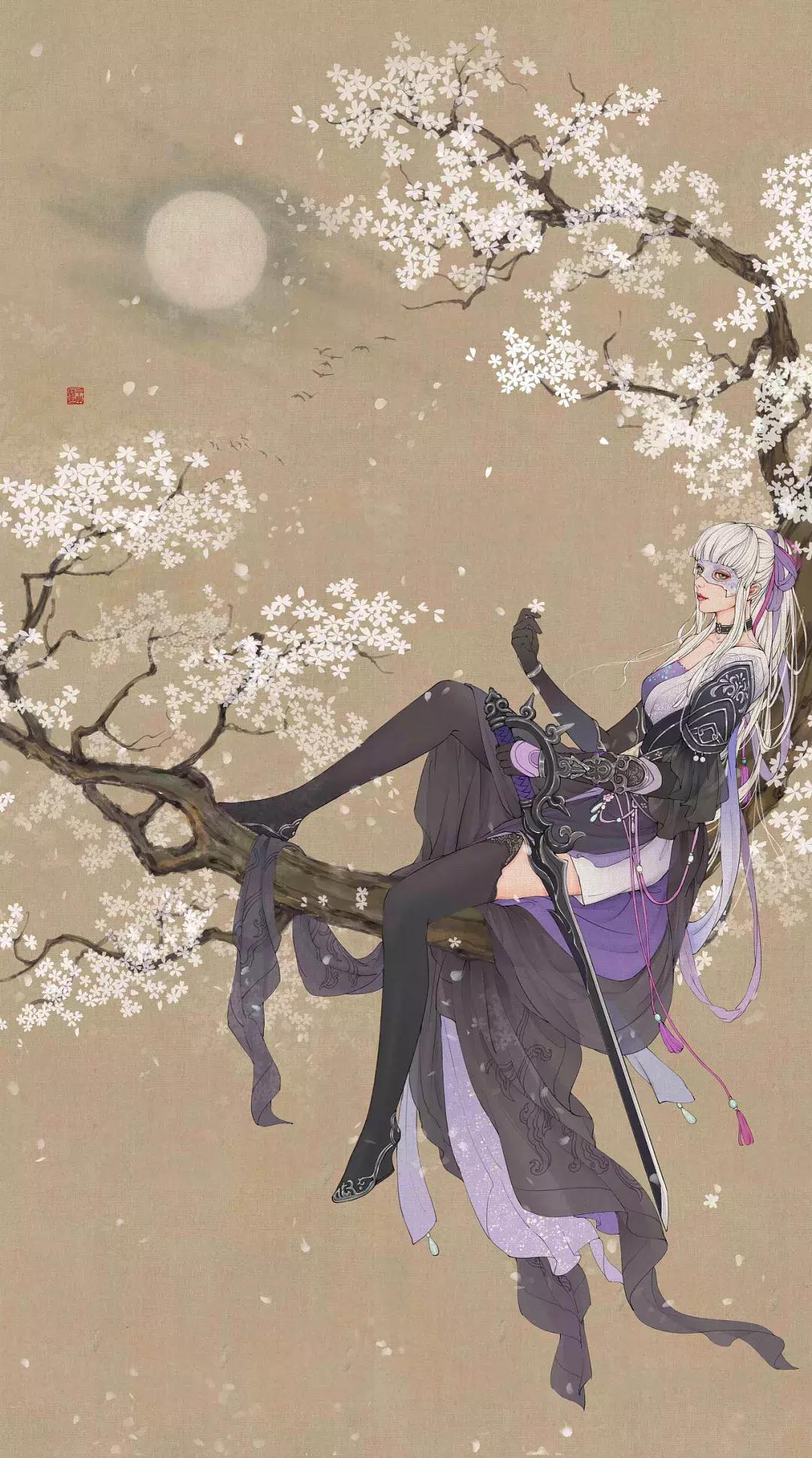 100张绝美古风女手绘简单铅笔,古风6-12岁手绘漫画人物超简单