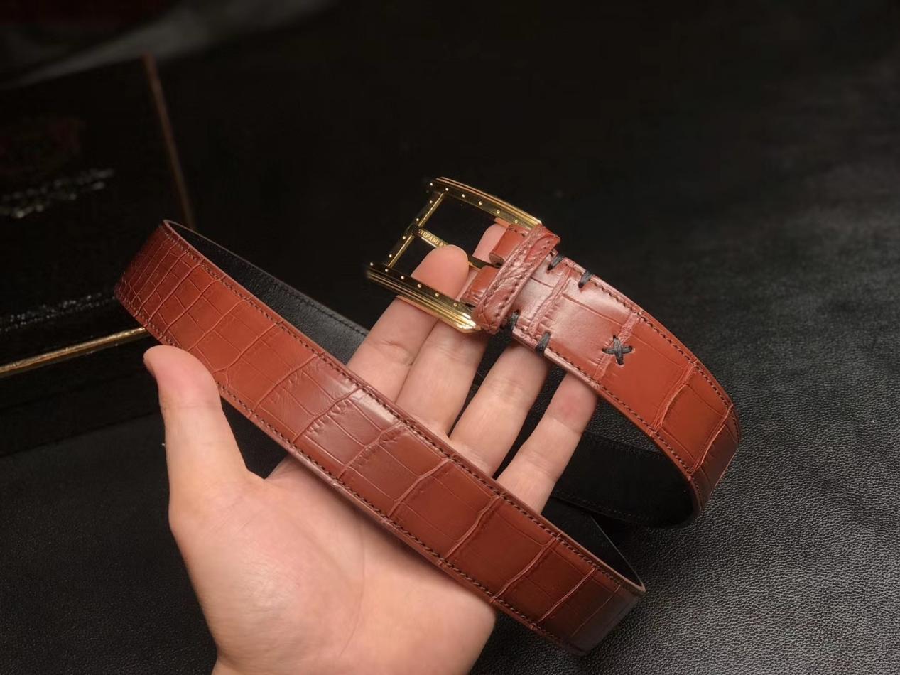 鳄鱼皮带加工,鳄鱼皮带手工定做