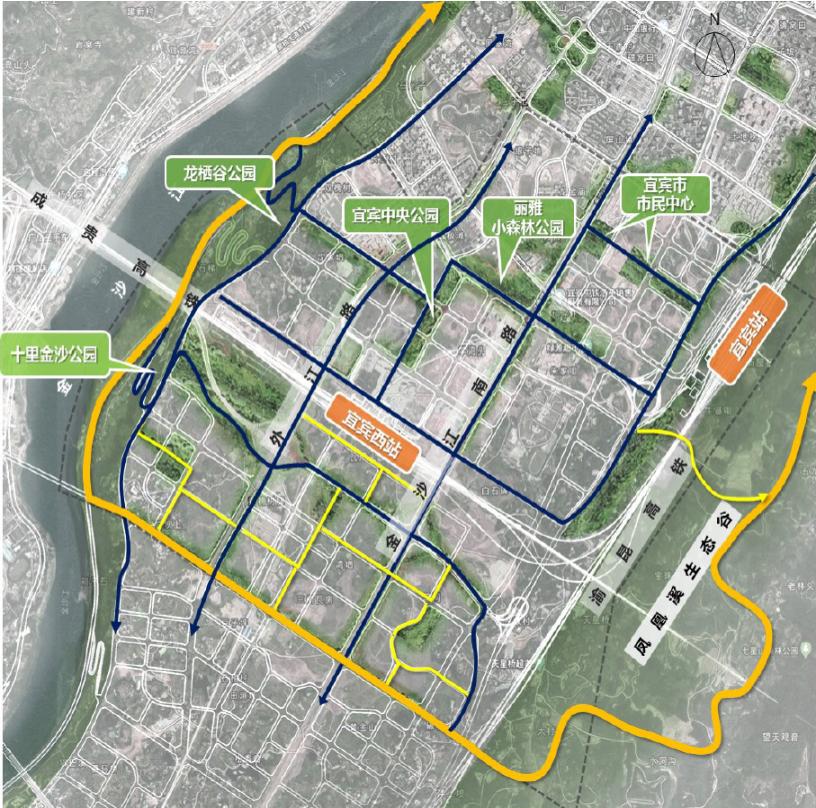宜宾南部新区最新公园规划,宜宾即将开建的公园