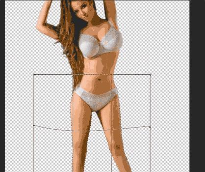 ps小技巧快速液化瘦身,ps不用液化工具怎么把胖人修瘦