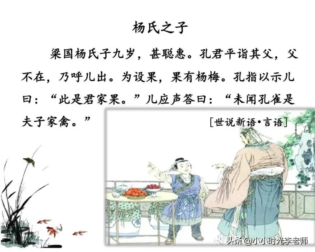 小学文言文必学积累共26篇,小学必背文言文杨氏之子