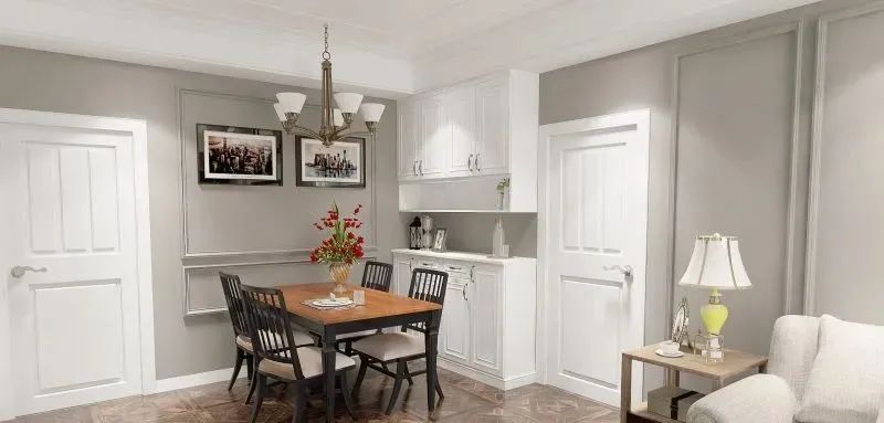 套内100平客餐厅装修效果,20人以上高端餐厅包间装修