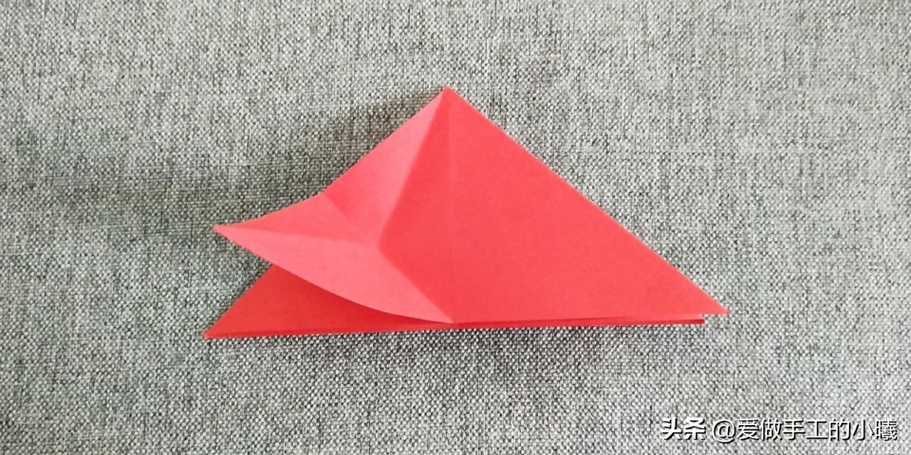 四瓣花折纸,四瓣花手工折纸视频简单