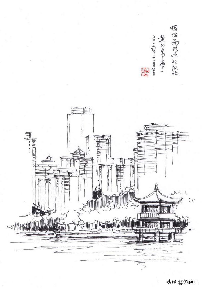 十大顶级钢笔画速写,钢笔速写100幅图片