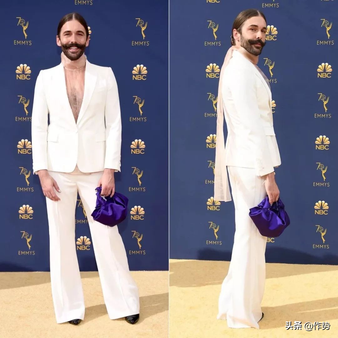 这位大胡子大哥，竟然偷了宋茜和杨幂的衣服去走红毯？！