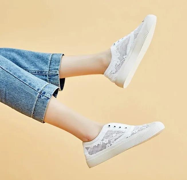 蕾丝小雏菊懒人鞋,穿上比高跟鞋还好看