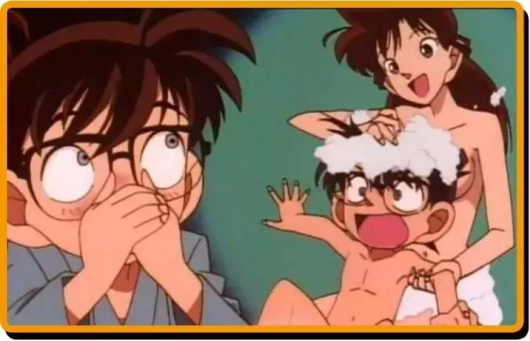 柯南把小兰忽悠了多少次,小兰帮柯南搓背