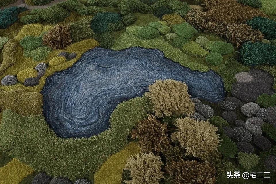 房间地毯推荐博主,国外博主的家地毯