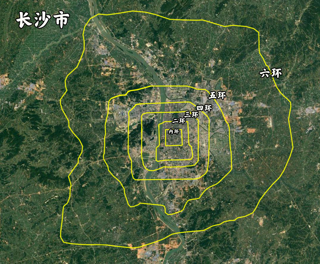 同比例面积城市对比,北京五环图对比各大城市