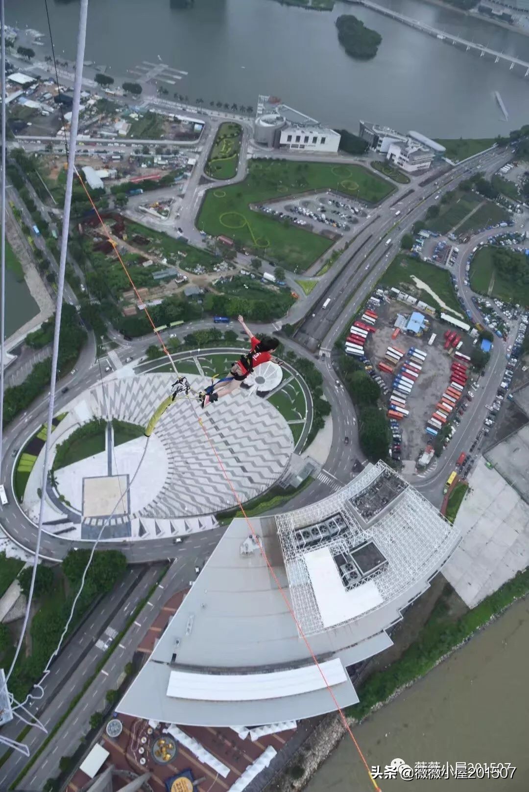 澳门233米高空真实蹦极,澳门旅游塔蹦极跳最高多少米