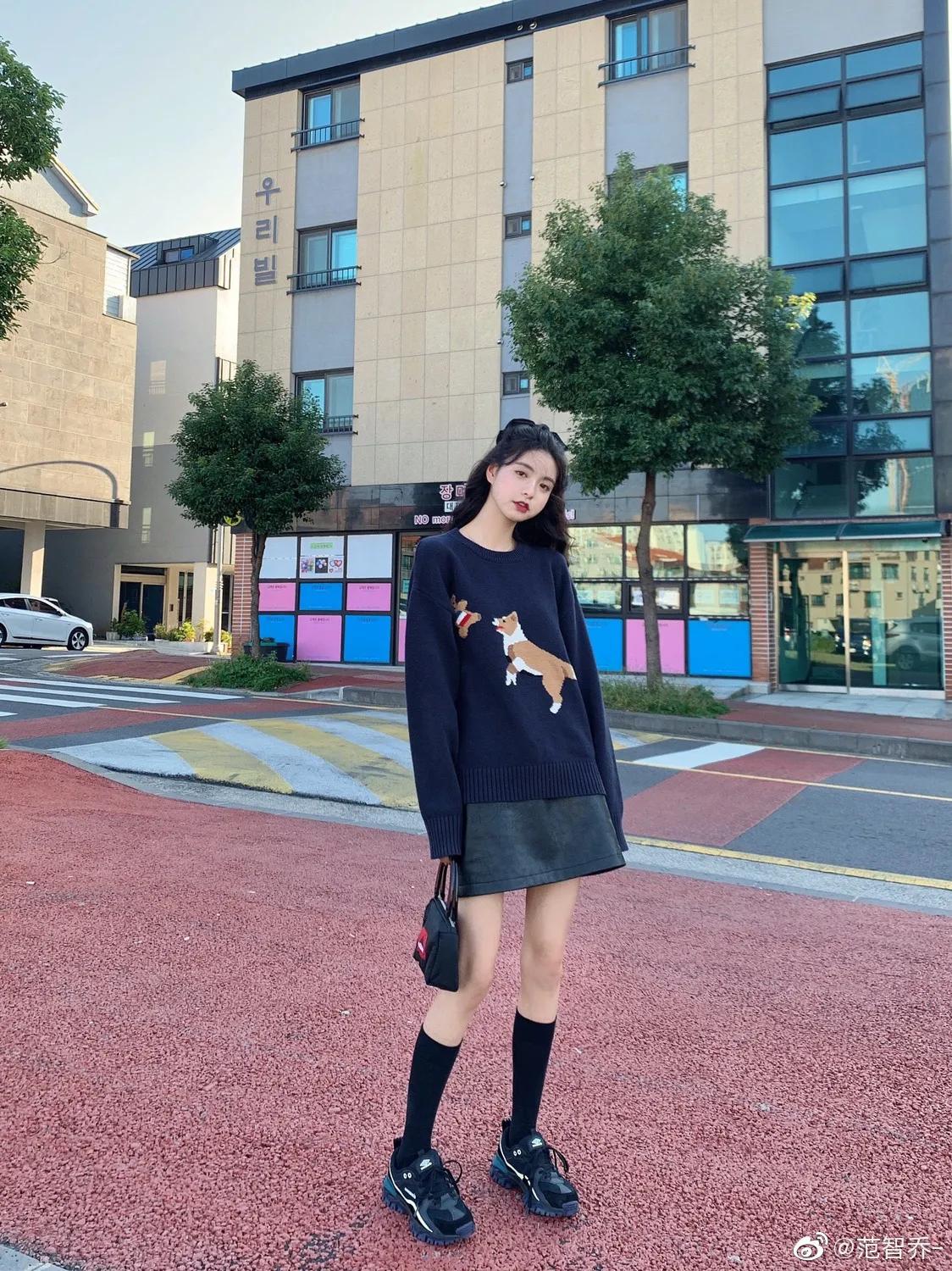 范智乔女装搭配,范智乔套装女裙