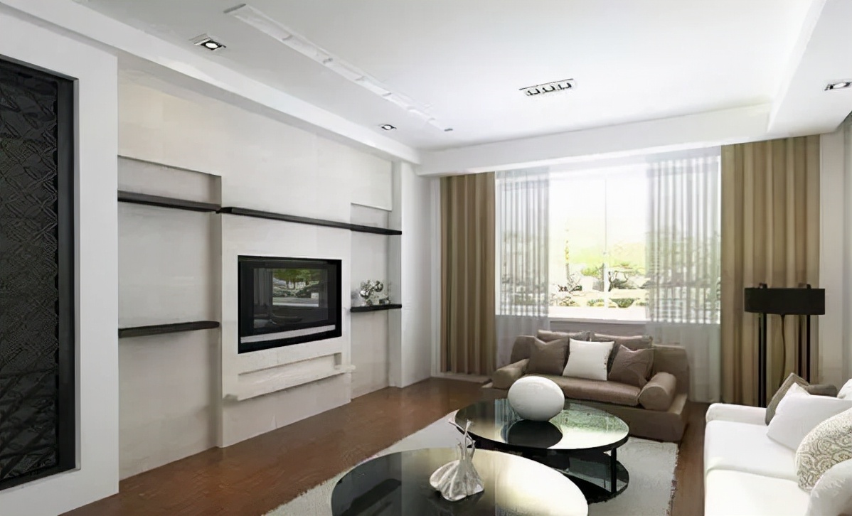 隐形门做墙中间,隐形门做电视背景墙