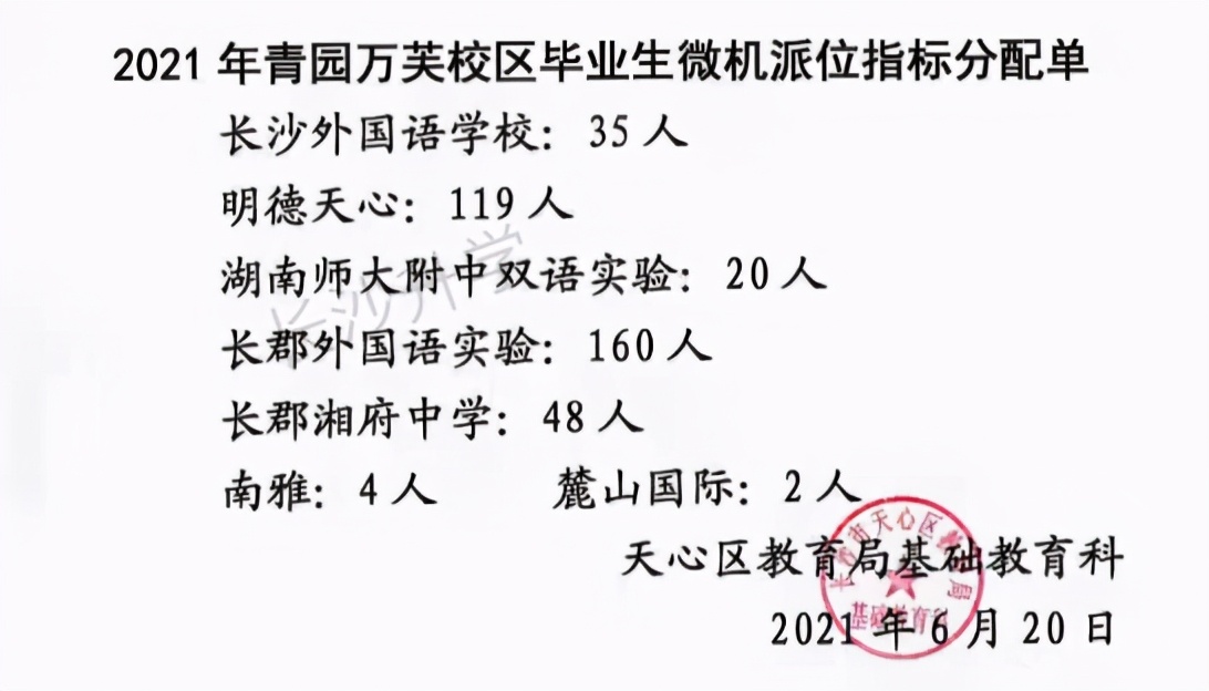 长沙清水塘第三小学微机派位指标,长沙小学微机派位片区划分