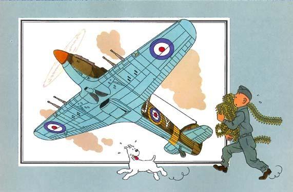 丁丁历险记飞机,丁丁历险记之二战飞机