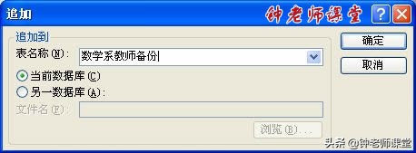 18、ACCESS操作查询之“追加查询”（ACCESS图解操作系列）