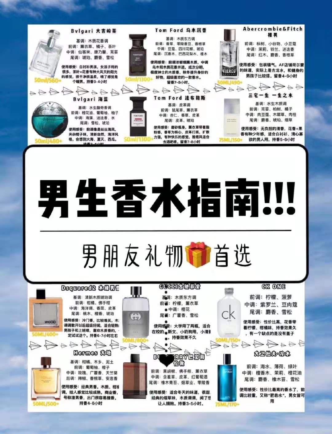 男生香水推荐高级秋冬,古龙香水男士香水推荐