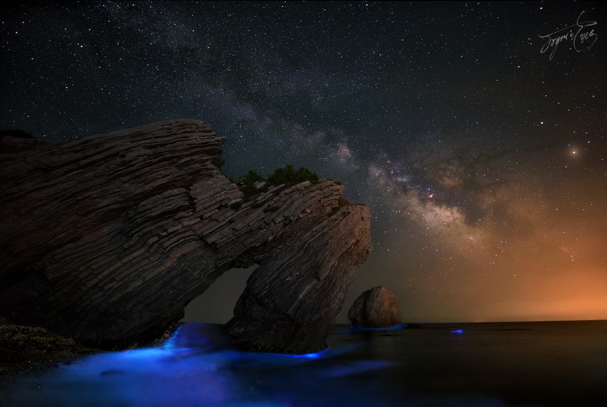 拍摄荧光海滩参数和技巧,夜晚怎么拍荧光海