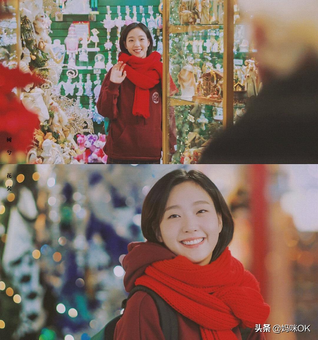 几种很火的围巾的新系法,比较短的围巾系大法