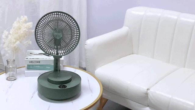 爱登伸缩加湿电风扇,爱登加湿收纳净化扇效果