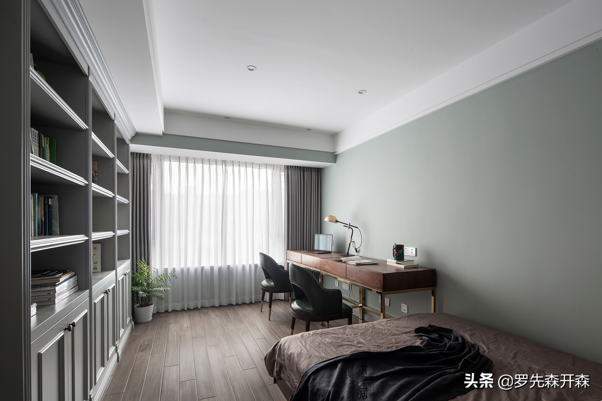 杭州装修风格现代美式卧室,杭州现代轻奢装修风格90平高级感