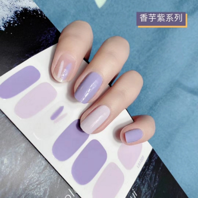 美甲贴教程视频,美甲贴款式图片