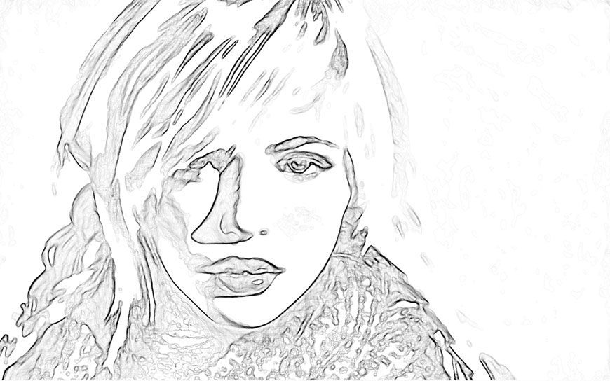 素描人像光影教程,ps人像铅笔素描效果