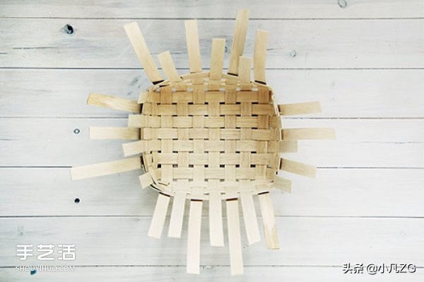 diy藤编收纳筐教程,长方形藤编收纳筐教程