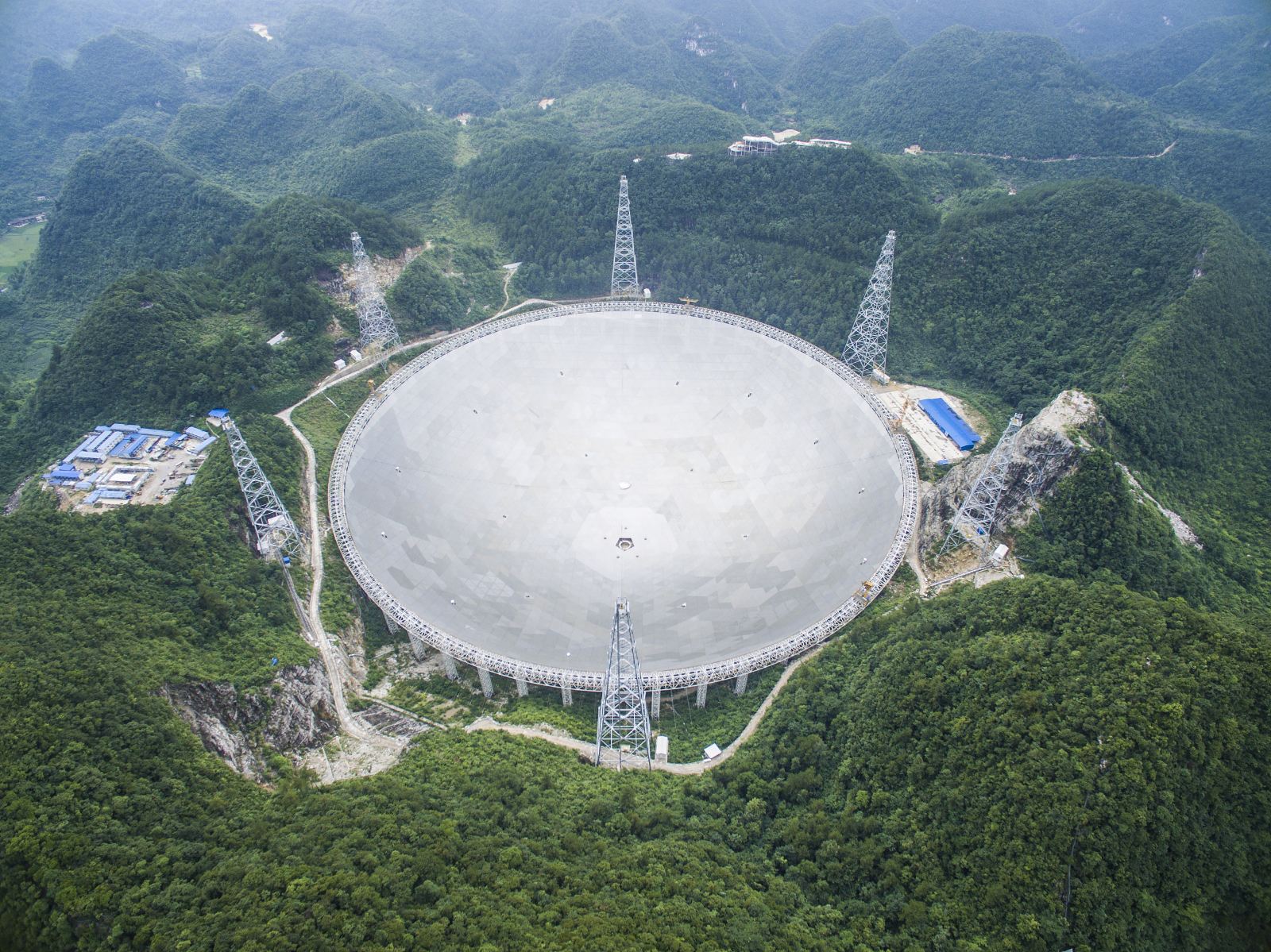 fast射电望远镜相当于几个足球场,世界上最大的超级望远镜