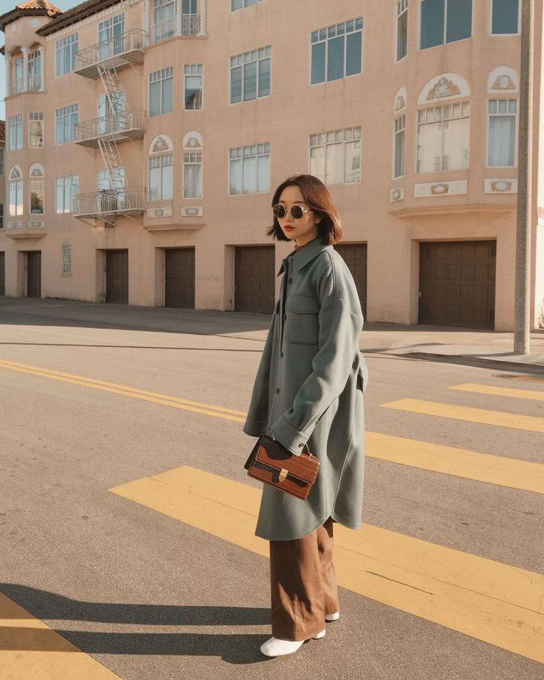 155小个子阔腿裤穿搭上衣,每个女生都应该尝试的阔腿裤穿搭